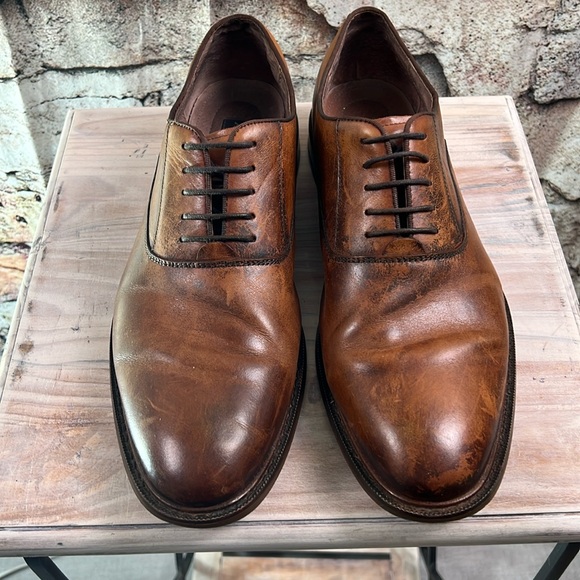 Aston Grey Other - Aston Grey Mens Lace Up Oxford Cognac LEU 11.5 Leather Uppers Lining S16